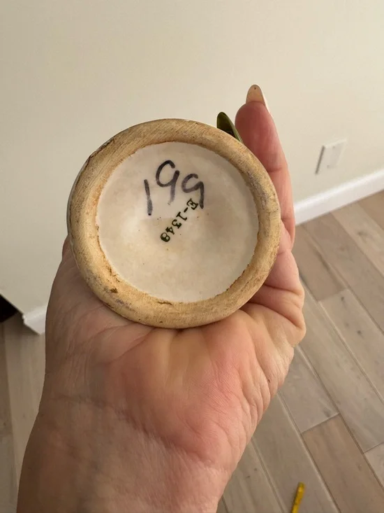 Cream Hobnail Ceramic Bud Vase - Decorative Home Accent - Picture 6 of 6